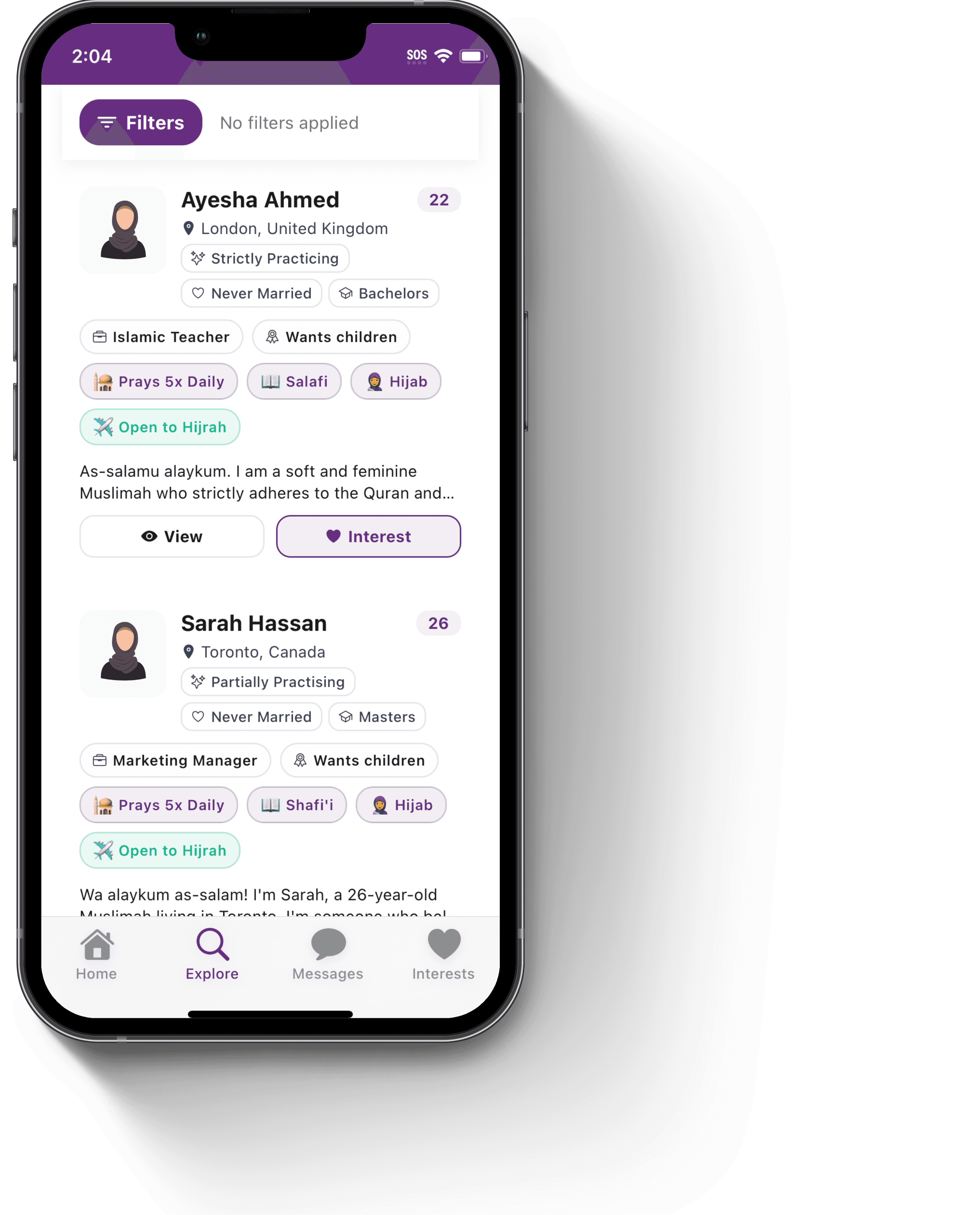 Hijrah Nikah App Screenshot